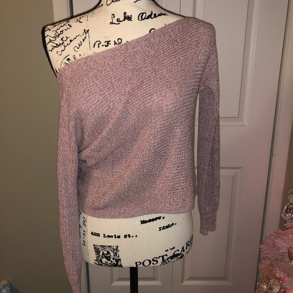 Off the shoulder sweater